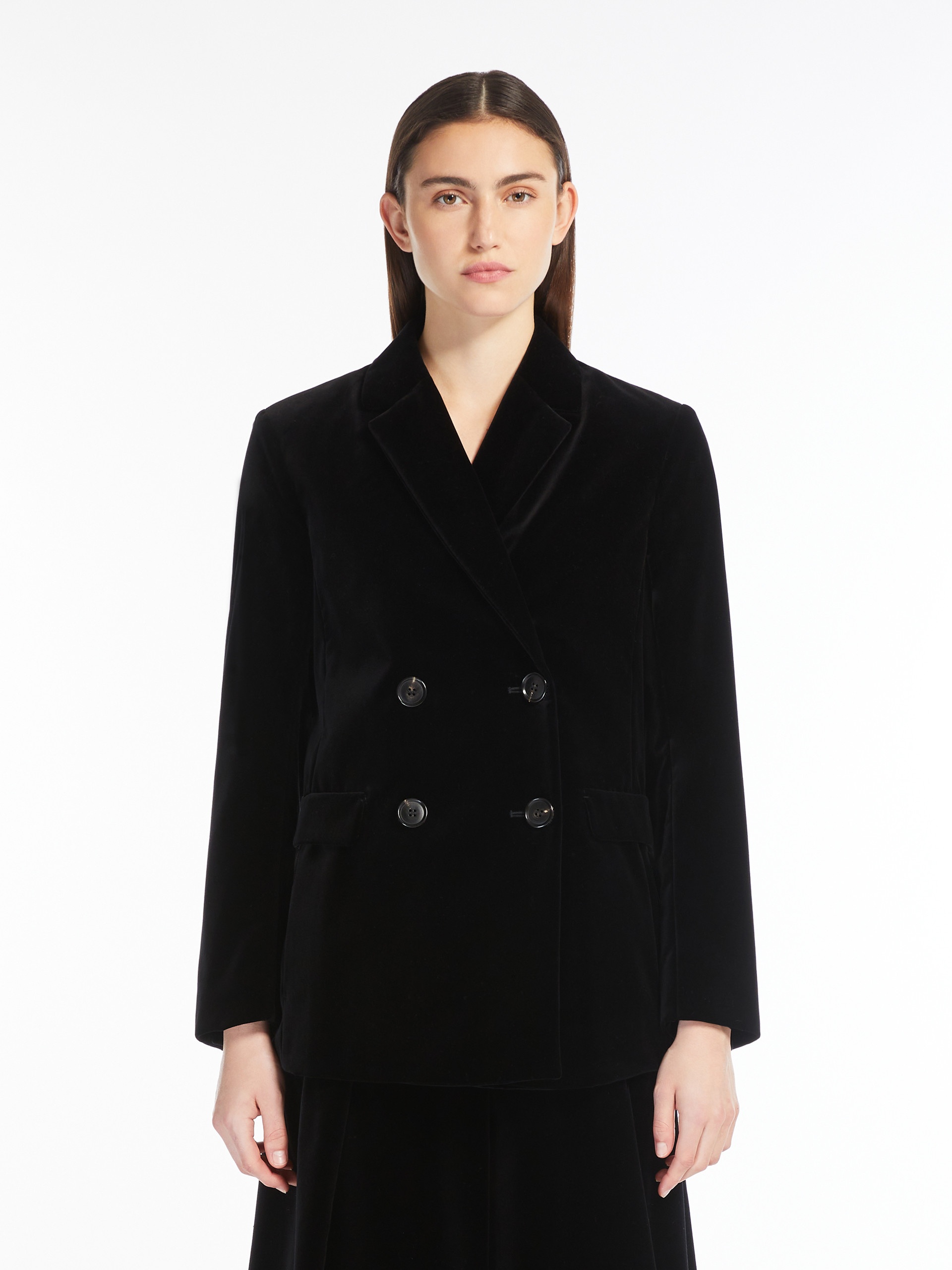 EUFEMIA Double-breasted velvet jacket - 3