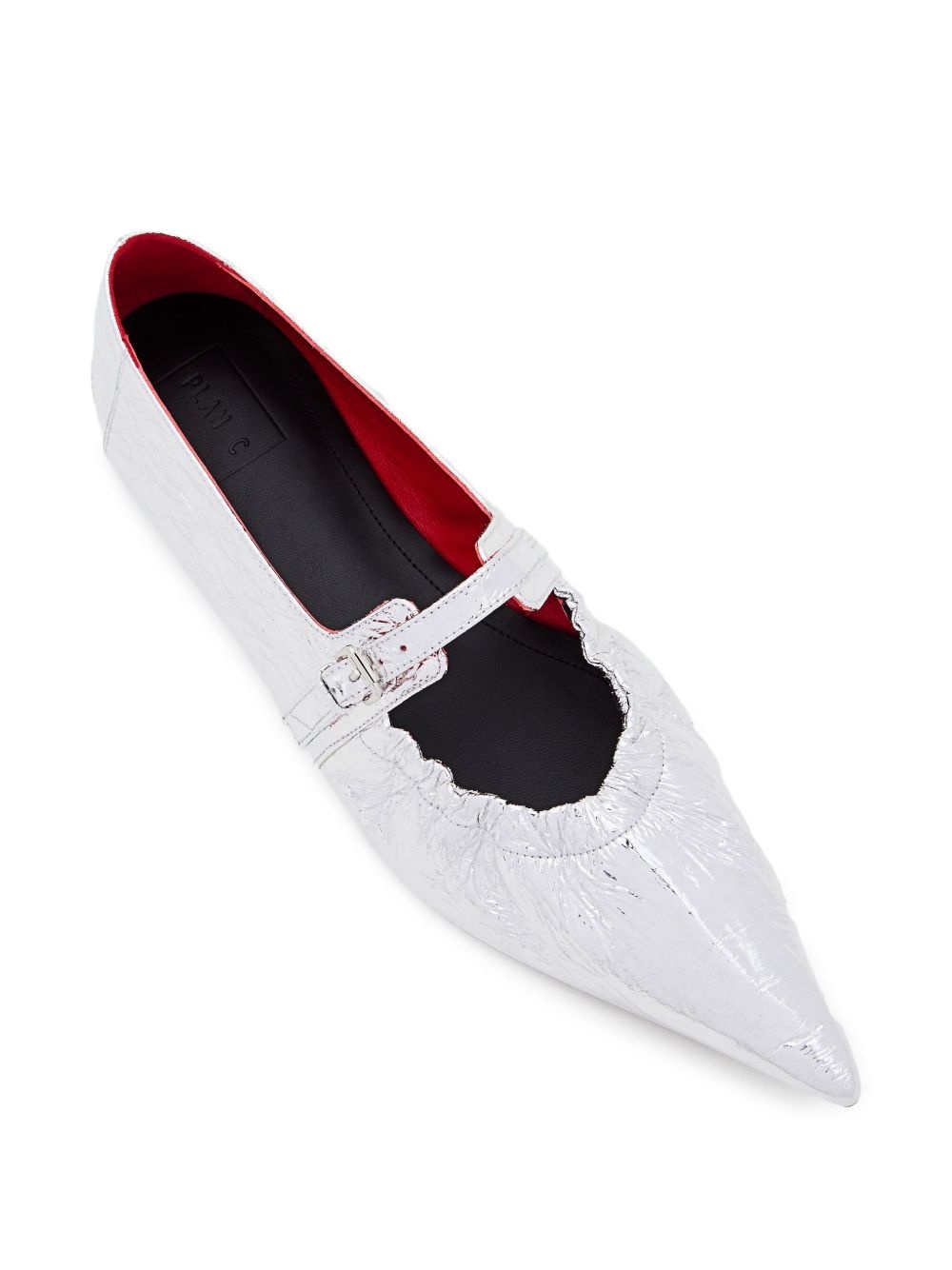 metallic ballet flats - 4