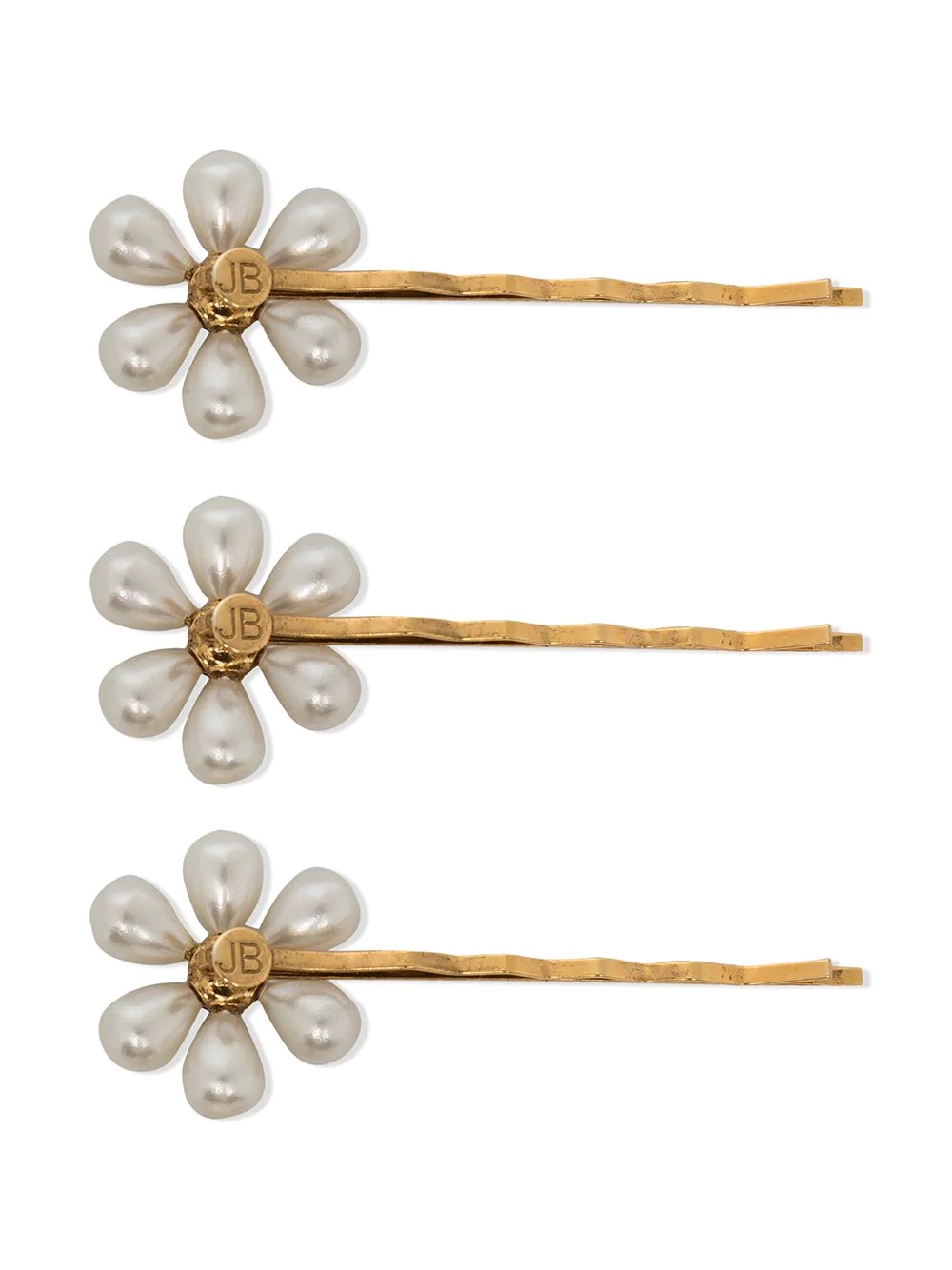 Daisy pearl-embellished pin set - 2