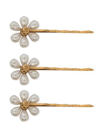 Jennifer Behr Daisy pearl-embellished pin set outlook