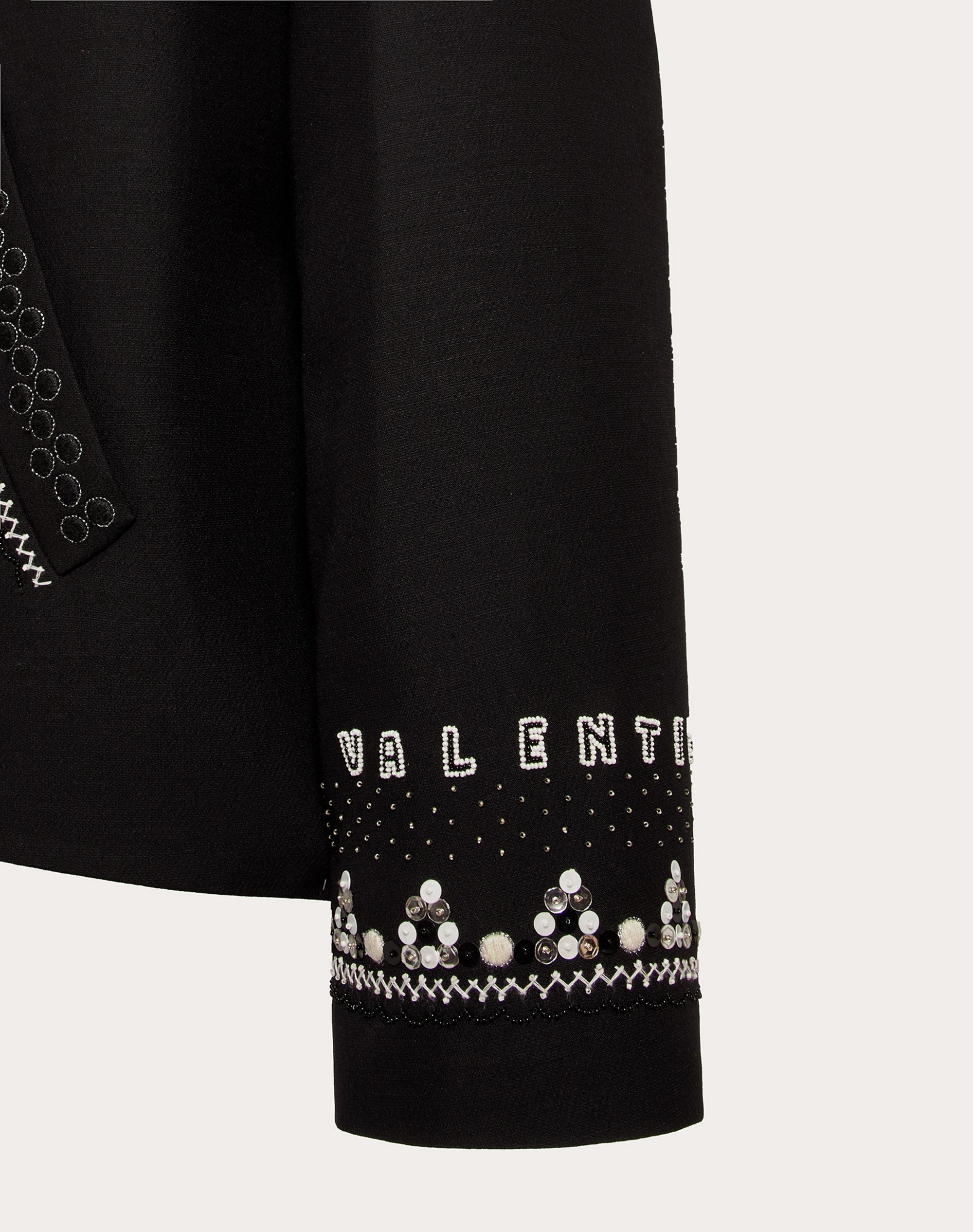 EMBROIDERED CREPE COUTURE JACKET - 3