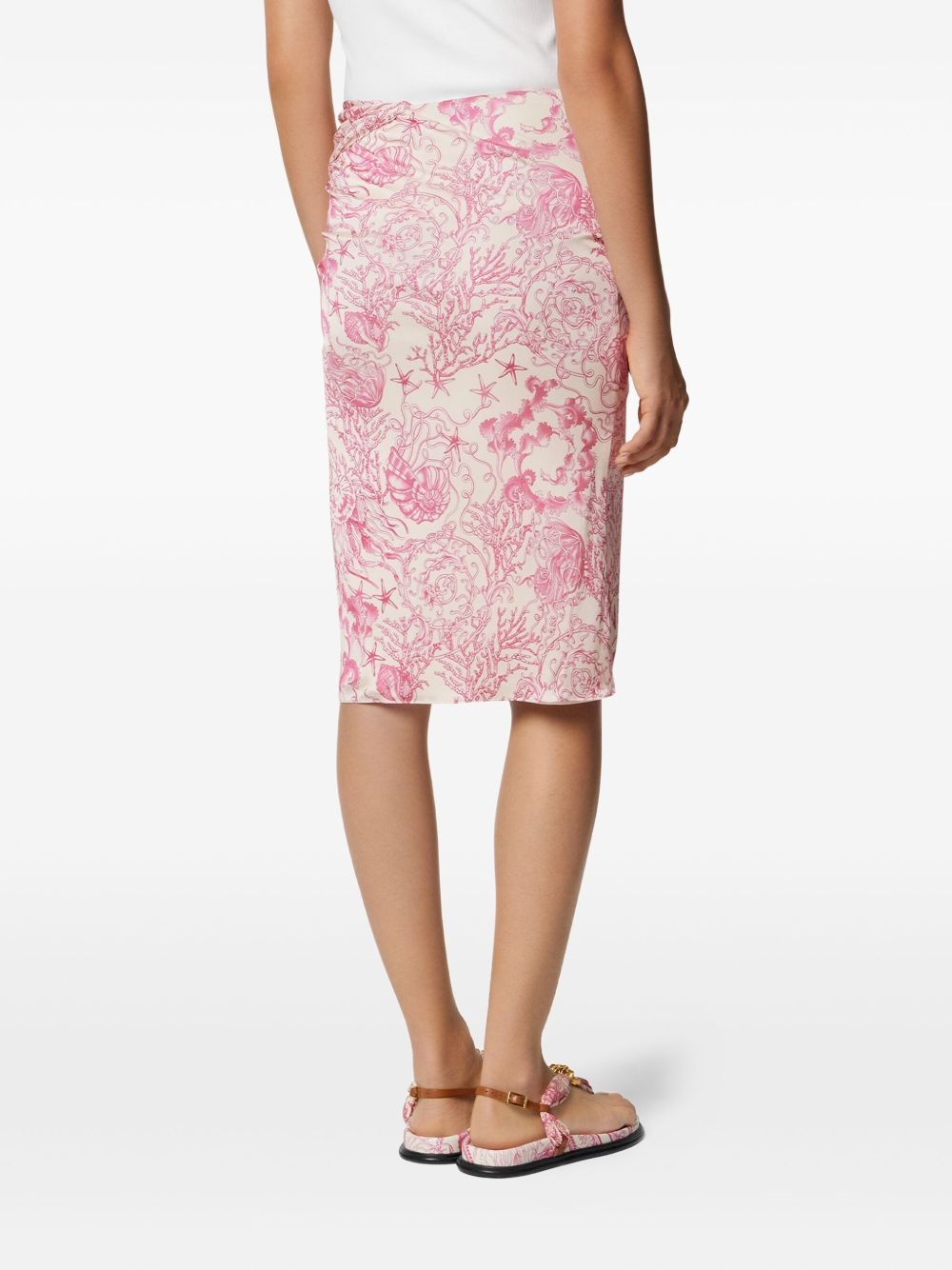 Underwater Barocco draped skirt - 4