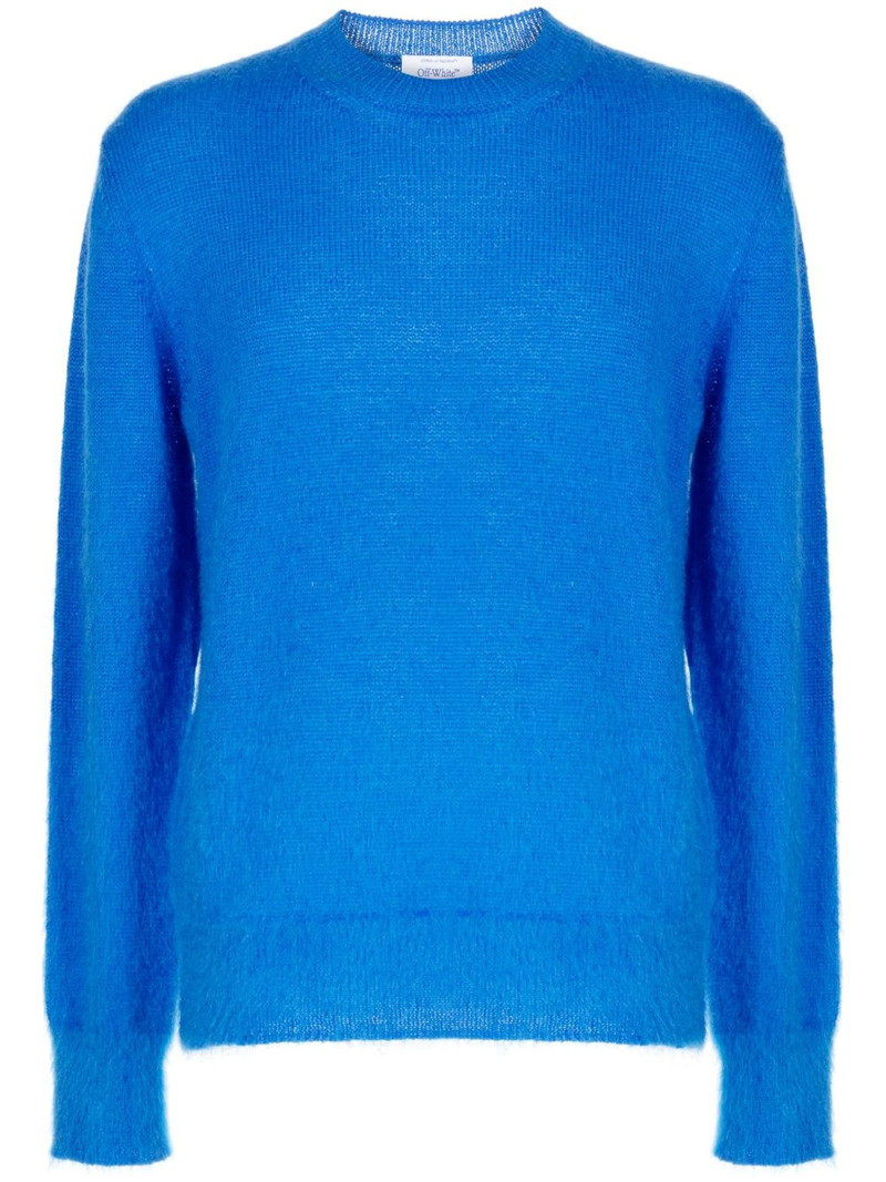 Arrows-intarsia crew-neck jumper 1
