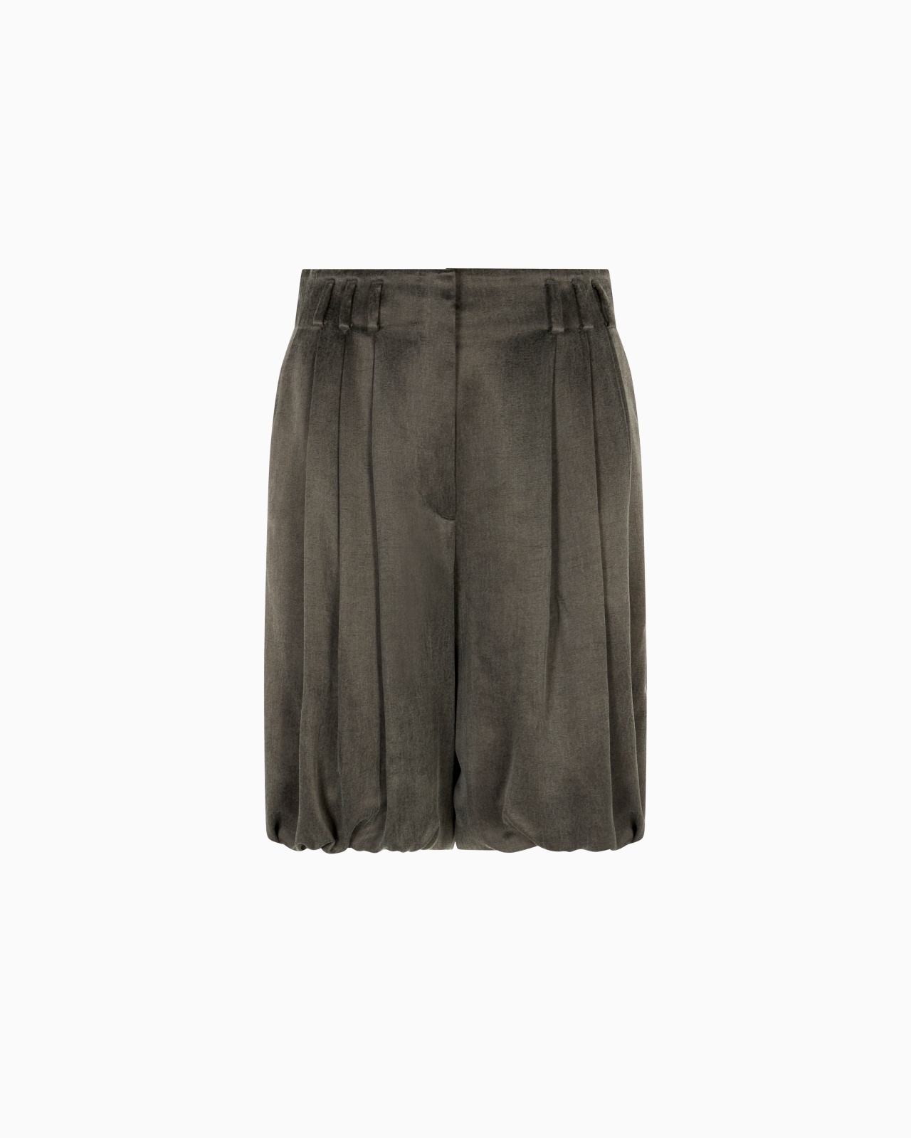 VISCOSE AND CUPRO BERMUDA SHORTS - 1