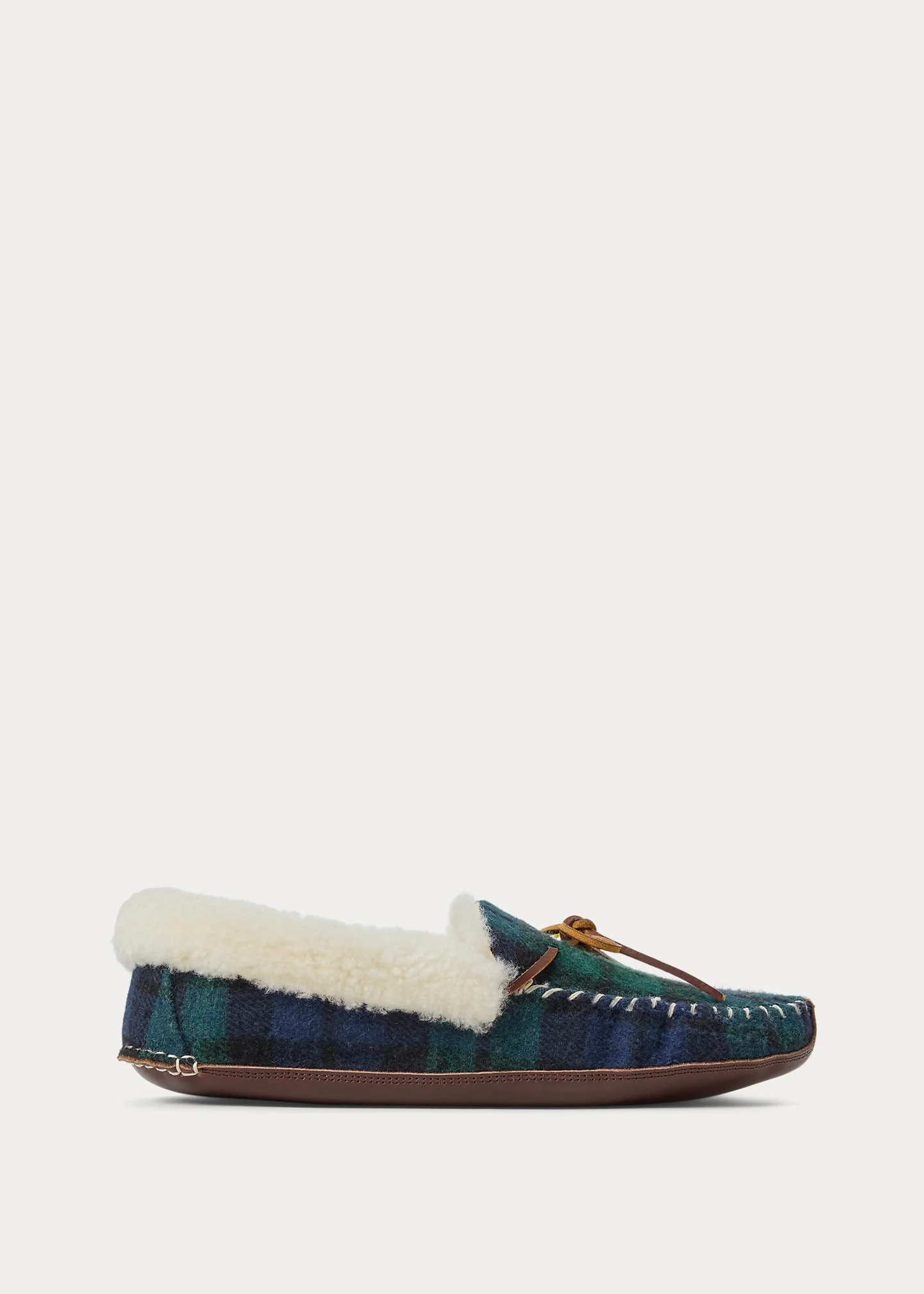 Yarmond Shearling-Lined Plaid Slipper - 1
