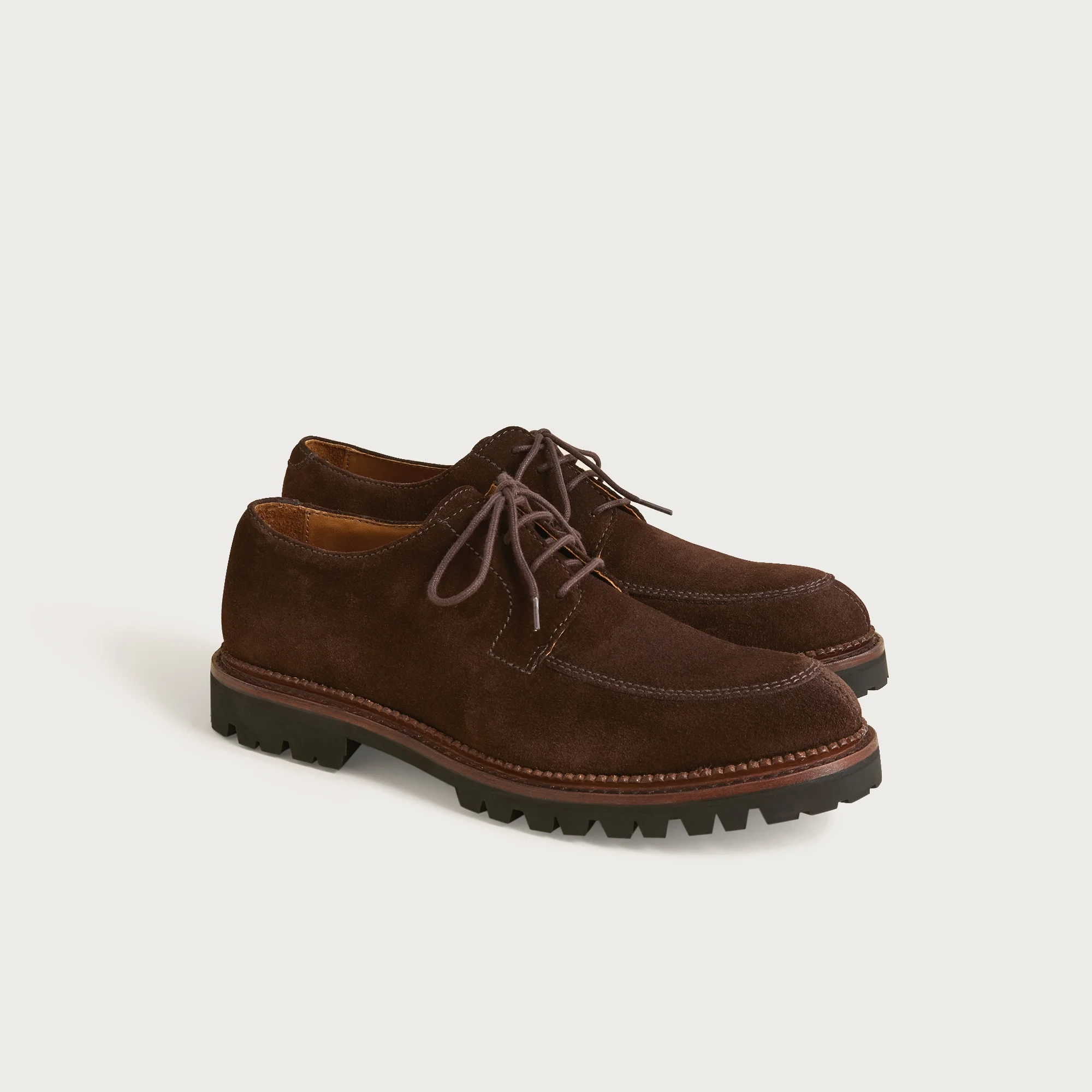 Ludlow lug-sole derbys in suede - 1