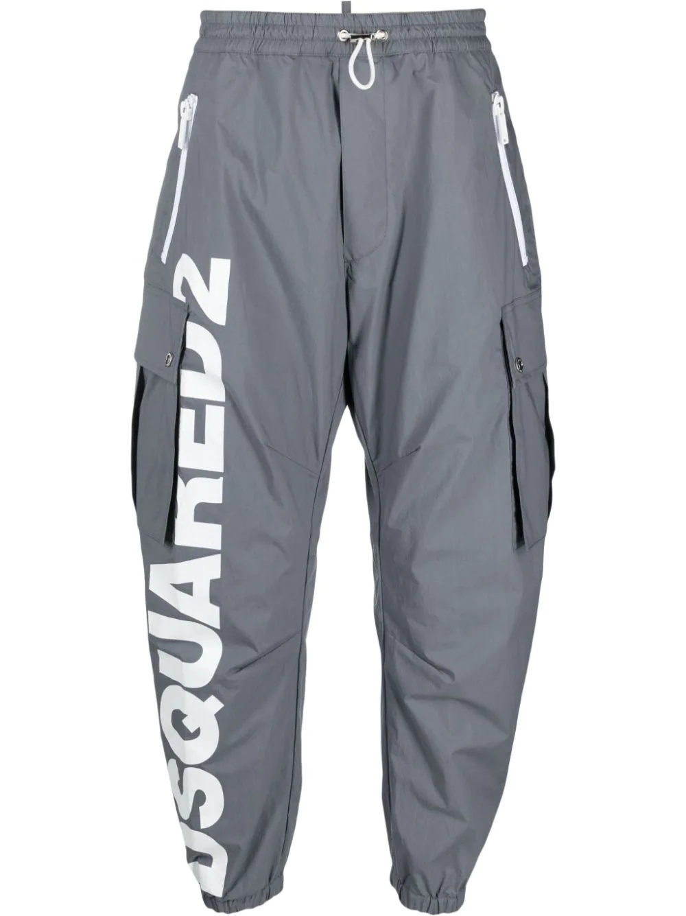 logo-print tapered track pants - 1