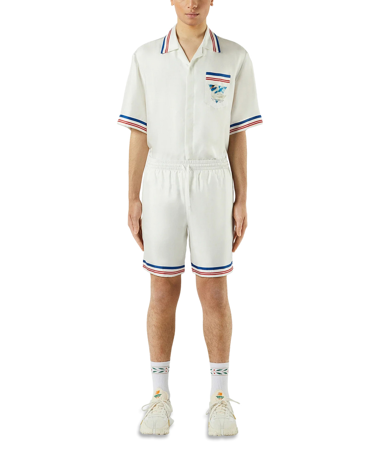 Casablanca Par Avion Silk Shorts - 3