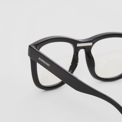 Burberry Logo Detail Square Frame Foldable Blue Light Glasses outlook