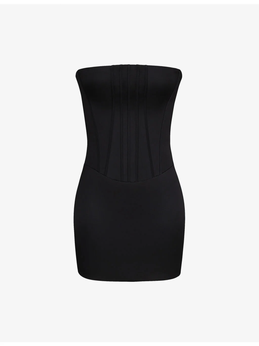 Laila Strapless Satin Mini Dress - 1
