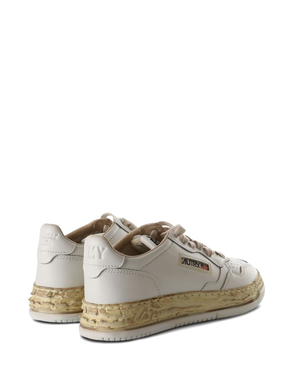 x Autry leather peforated sneakers - 3