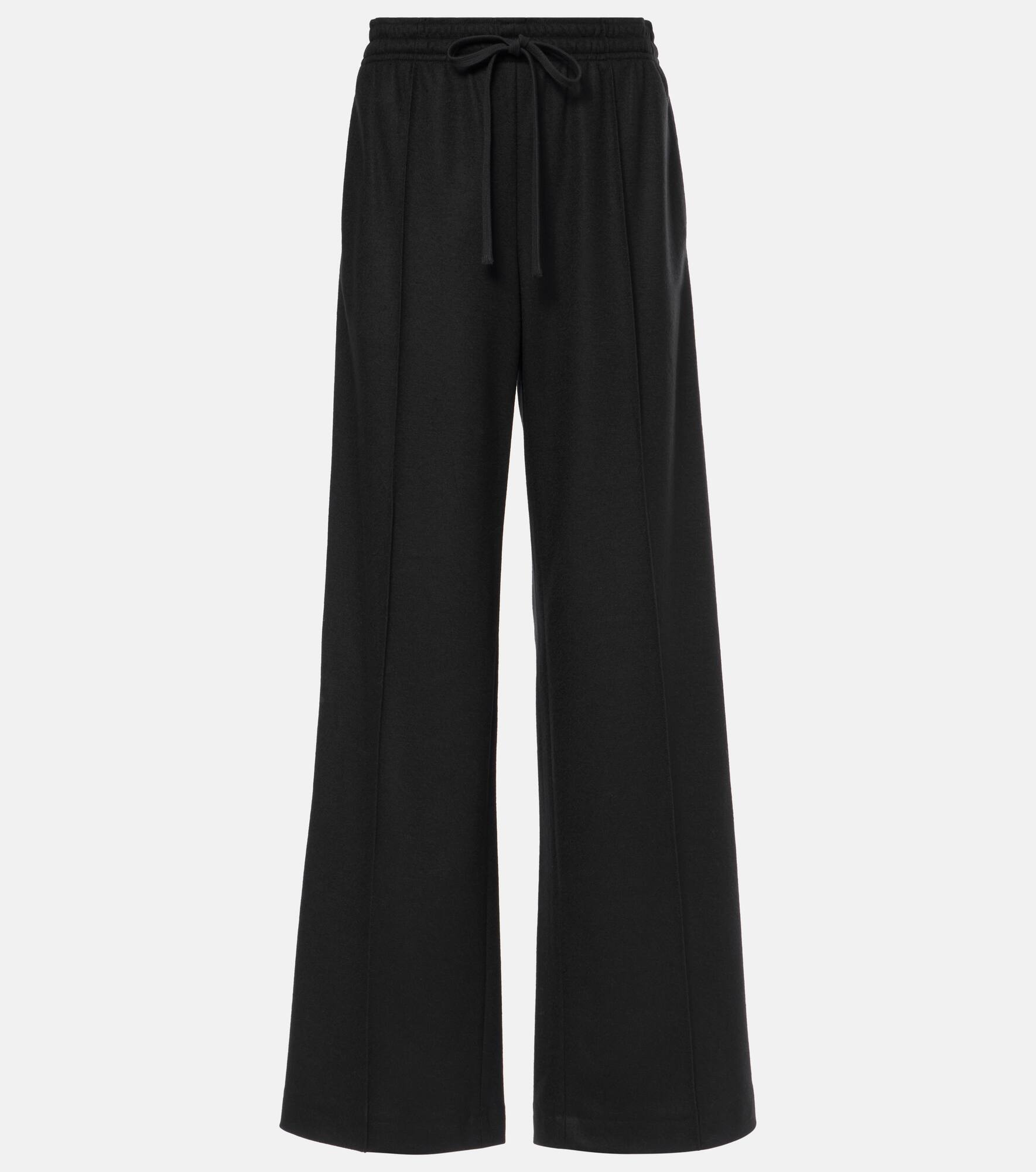 Wool-blend wide-leg pants - 1