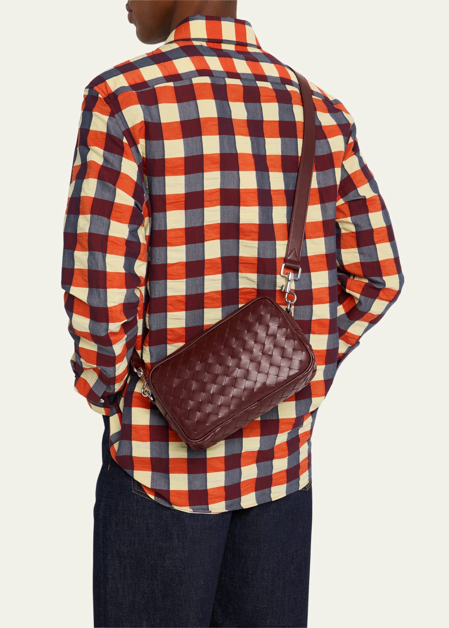 Men's Intrecciato Small Crossbody Bag - 2