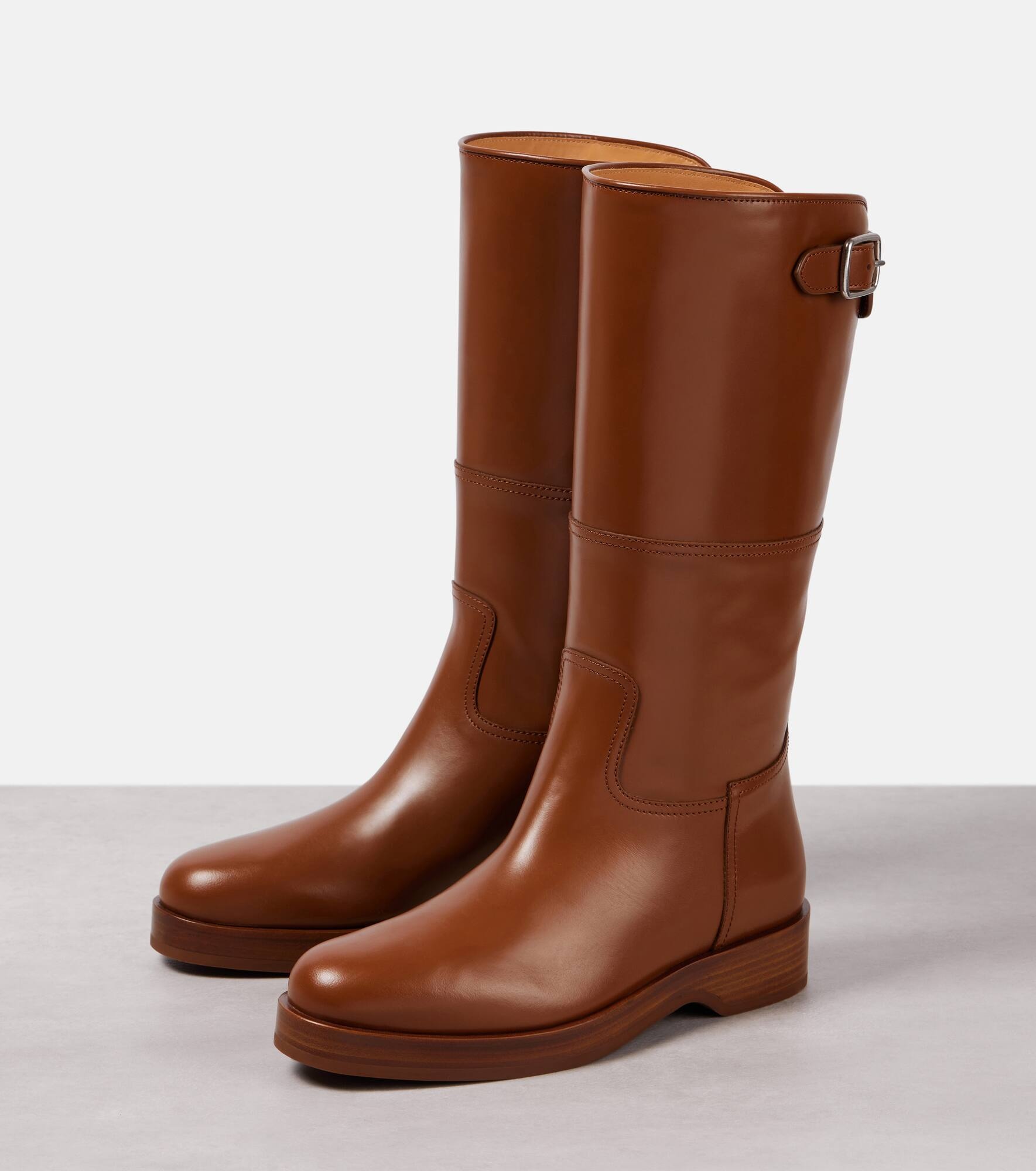 Lupo leather knee-high boots - 4
