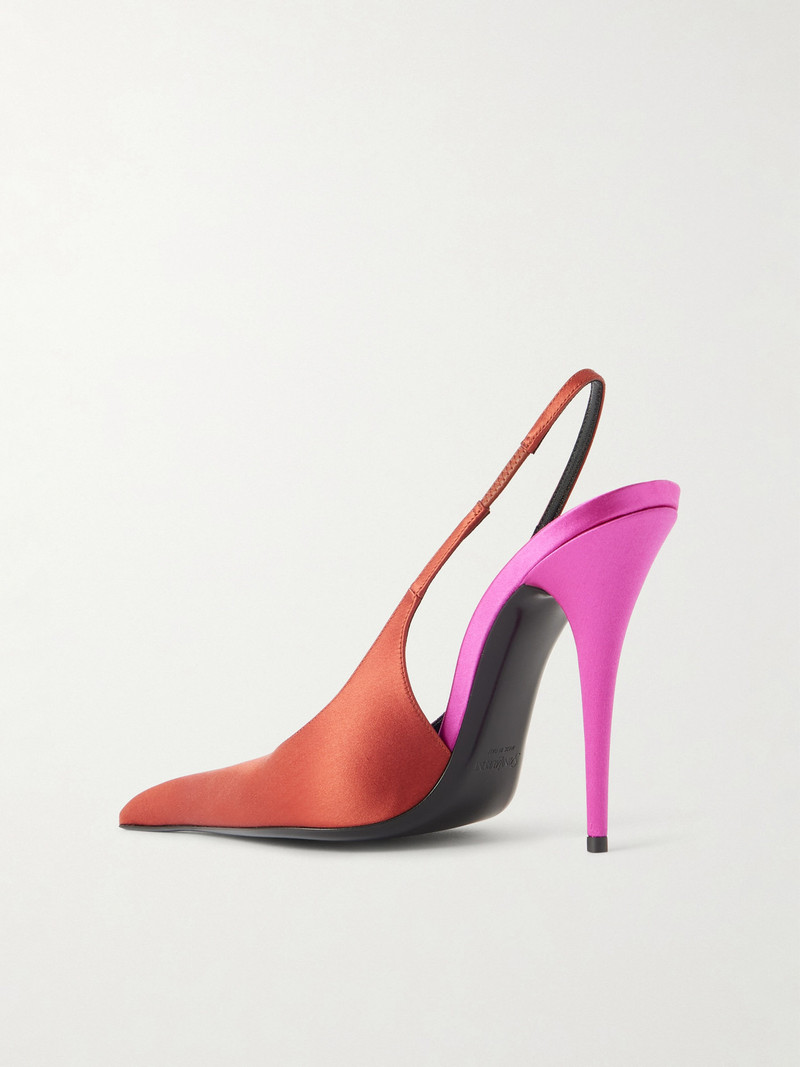 Deroche Satin Slingback Pumps 3