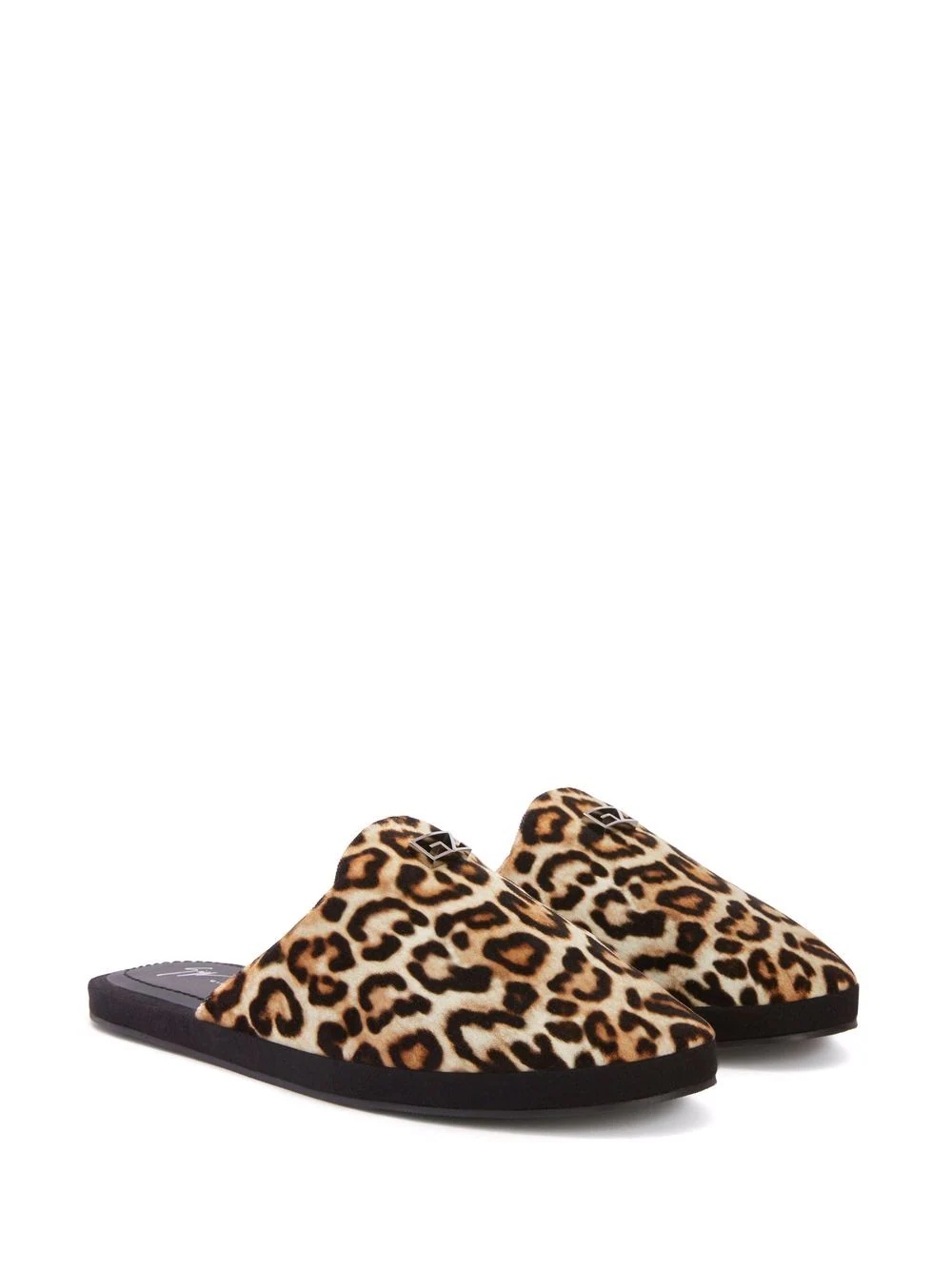 leopard-print slip-on slippers - 3