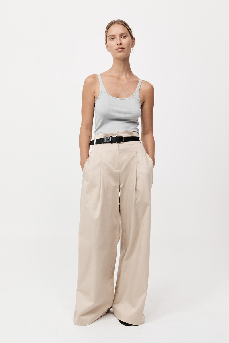 Organic Cotton Slim Scoop Tank - Sliver 3