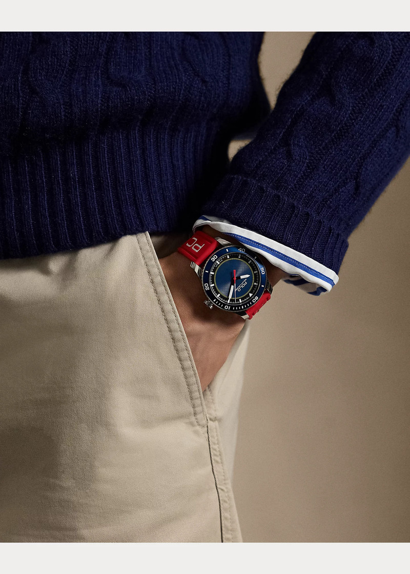 42 MM Polo Sport Steel Watch 4