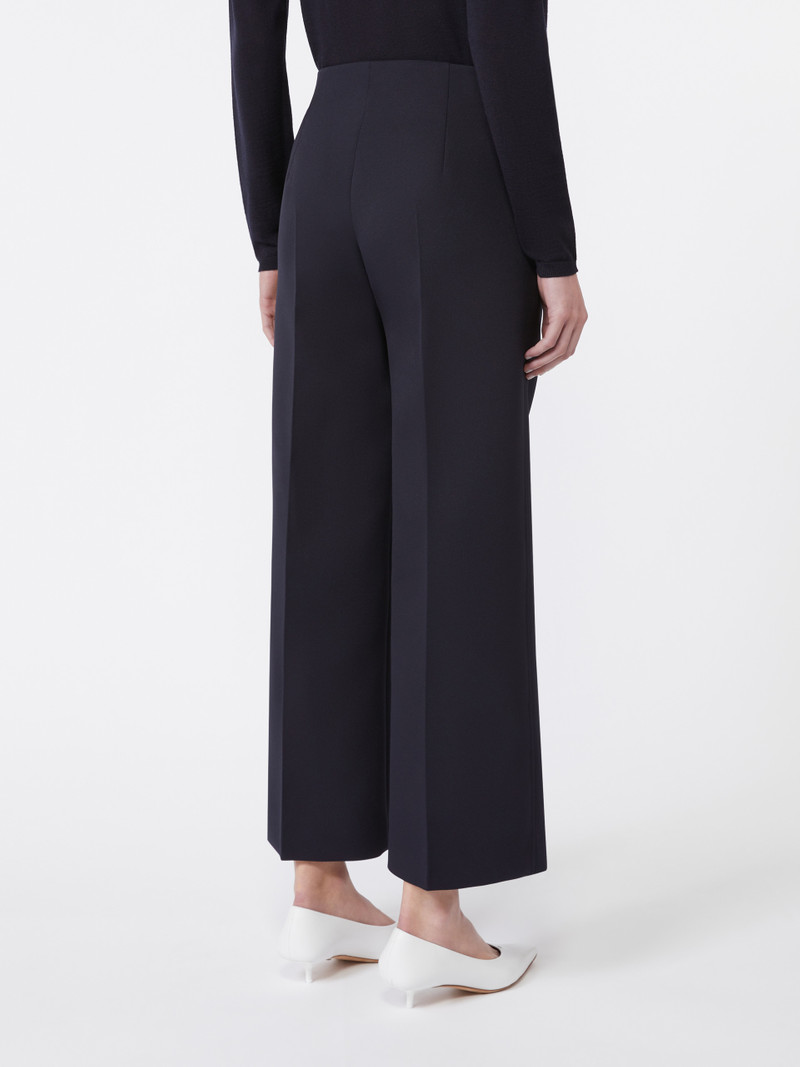 NOVELLA Washed fabric cropped trousers 4