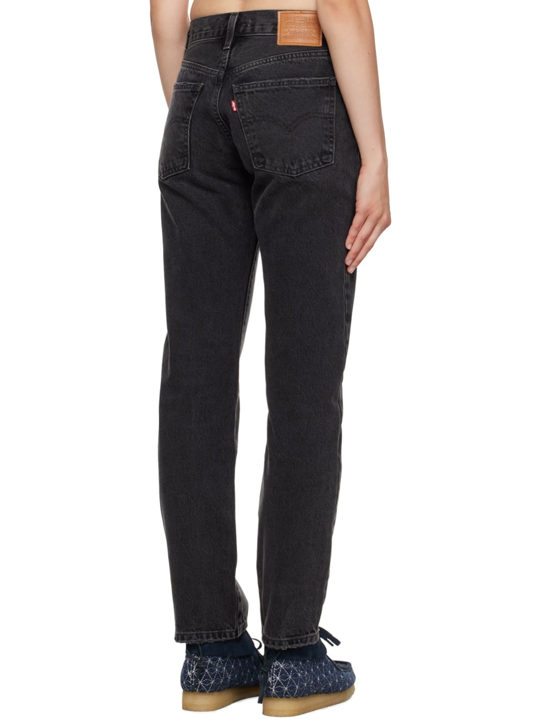 Black Middy Straight Jeans - 3