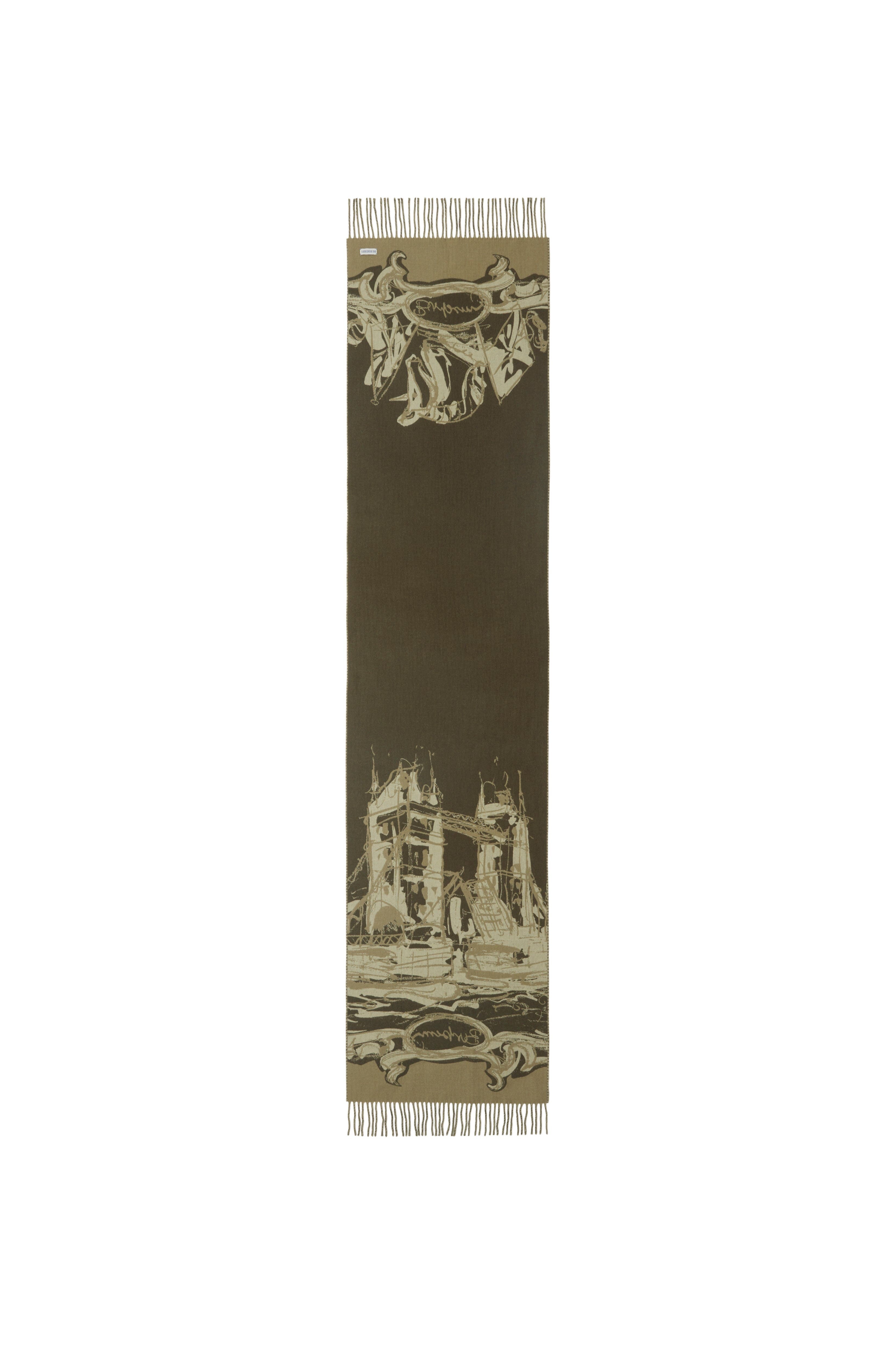 burberry Tower Bridge Cashmere Scarf in Hunter at Nordstrom - 5