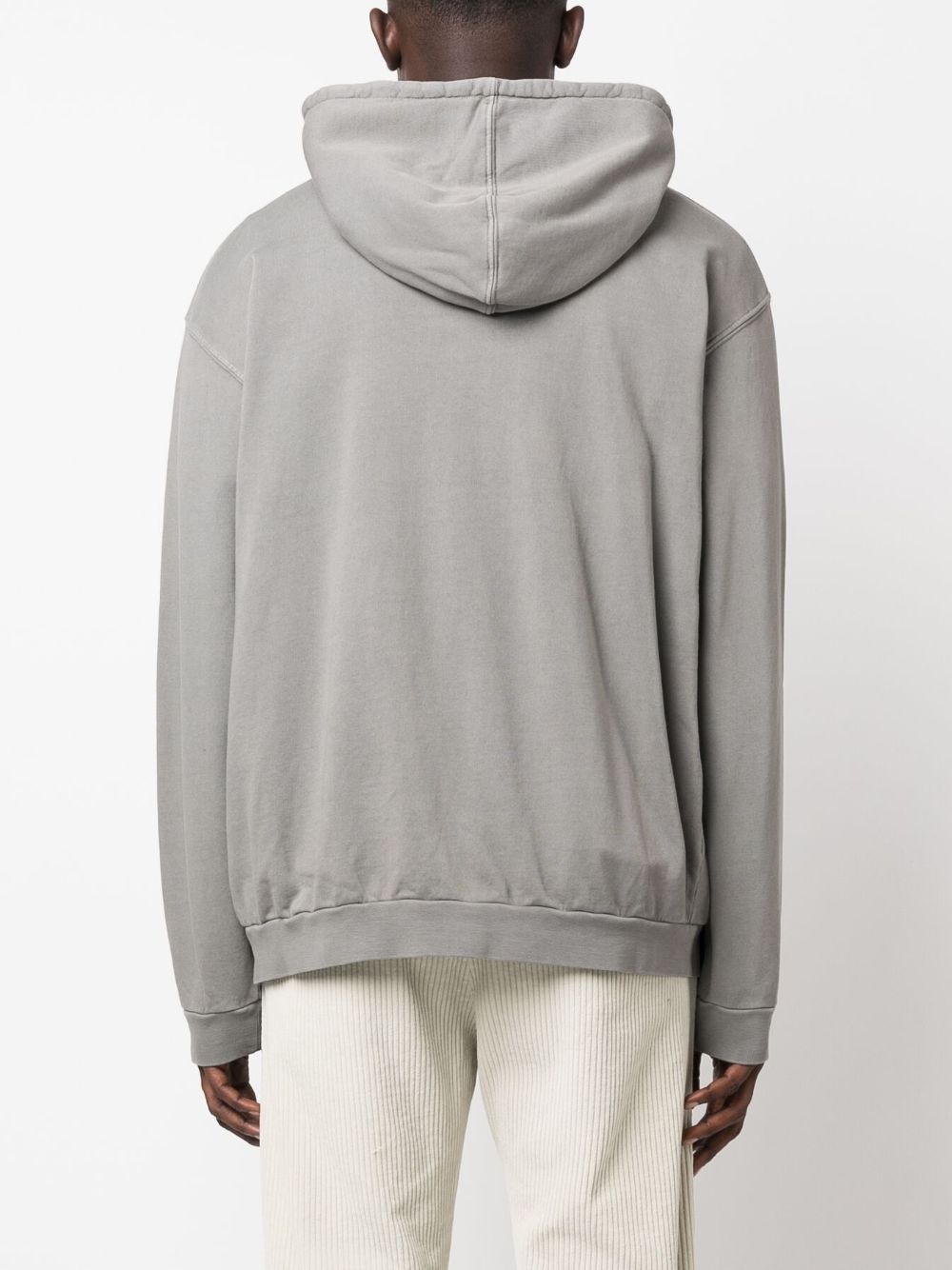 zip-up cotton hoodie - 4