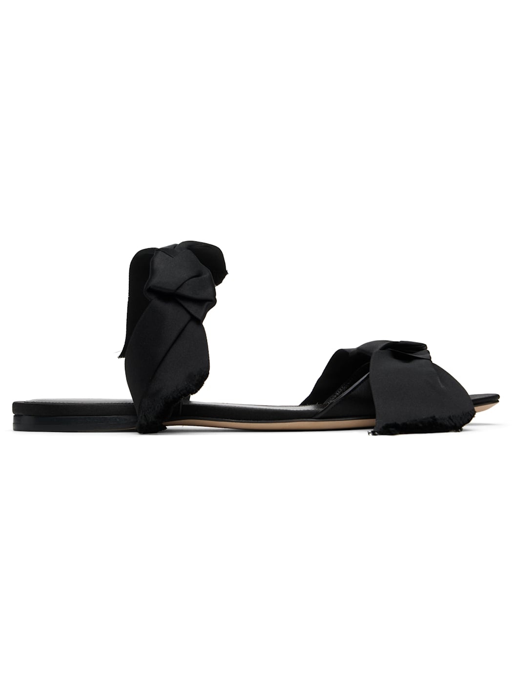 Black Vika Knot Sandals - 1