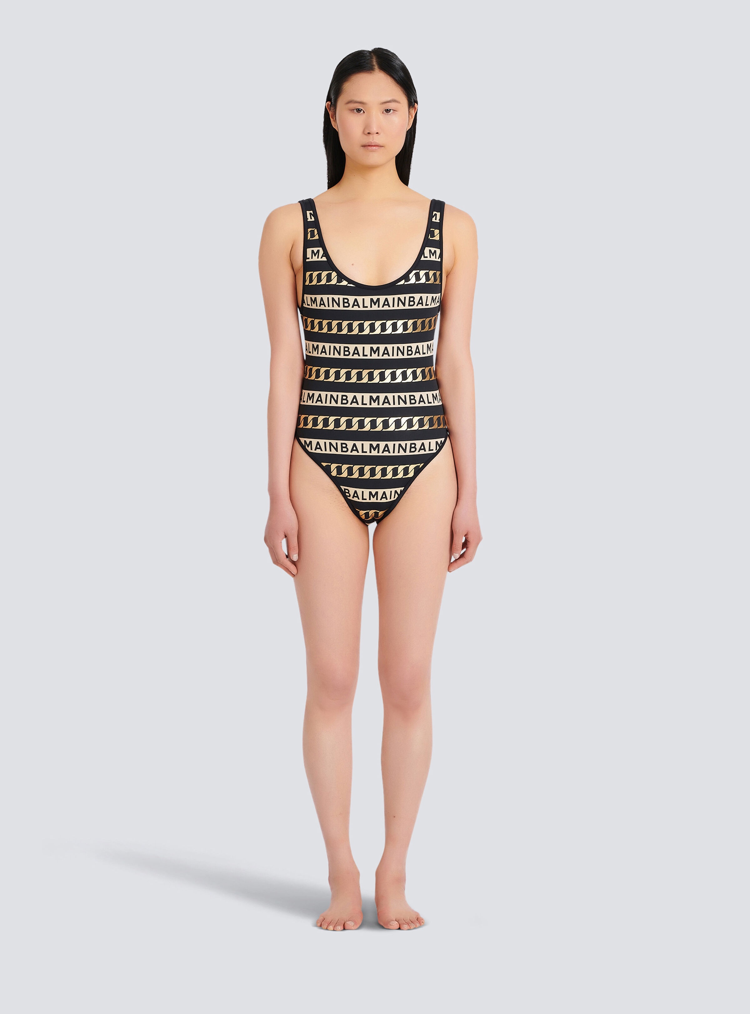 Balmain logo swimsuit - 3