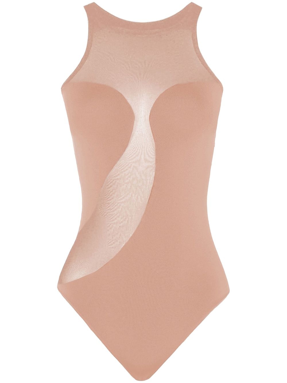 Satin Sheer bodysuit - 1