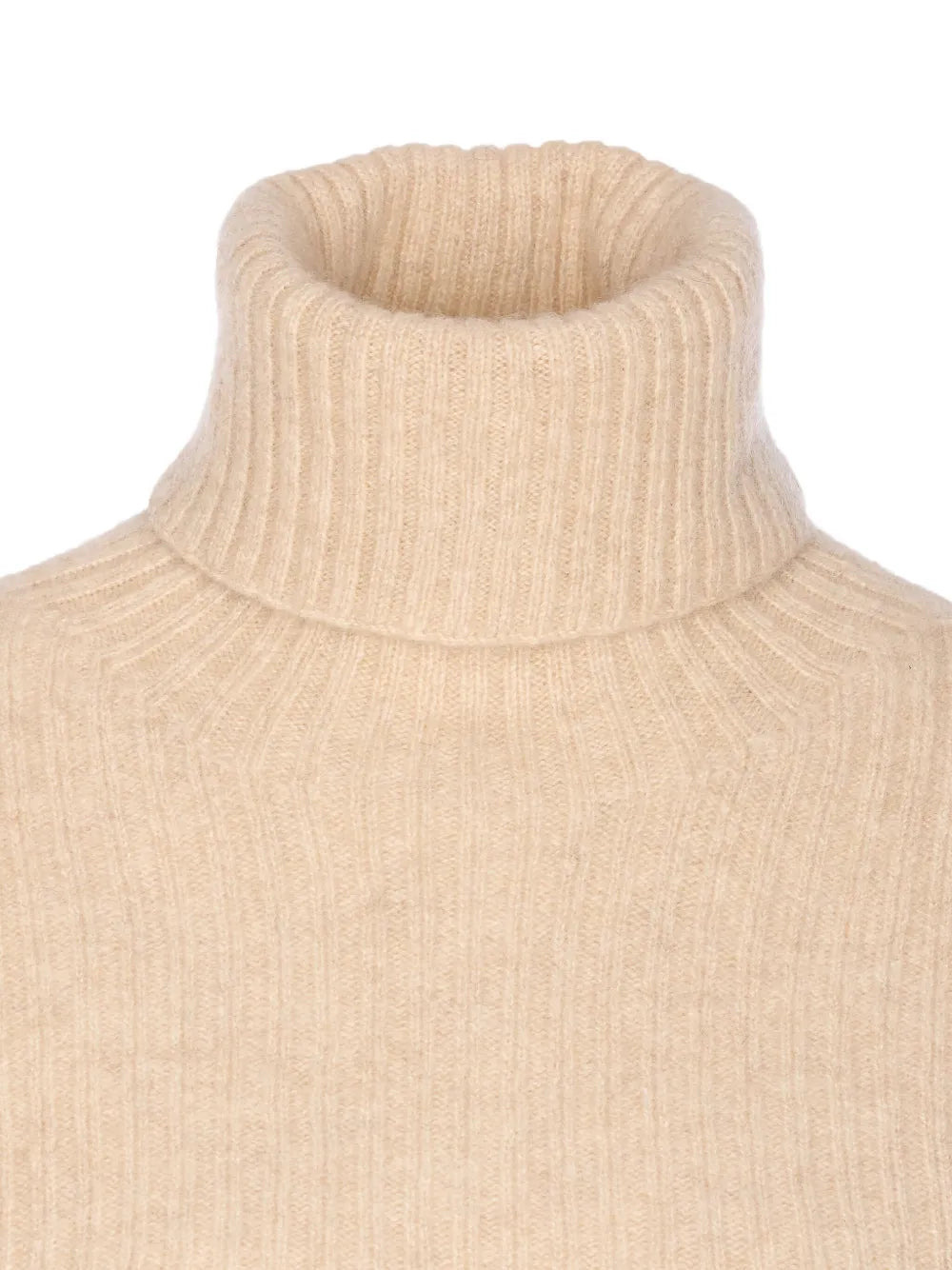 Ribbed Cashmere Turtleneck Sweater - 4