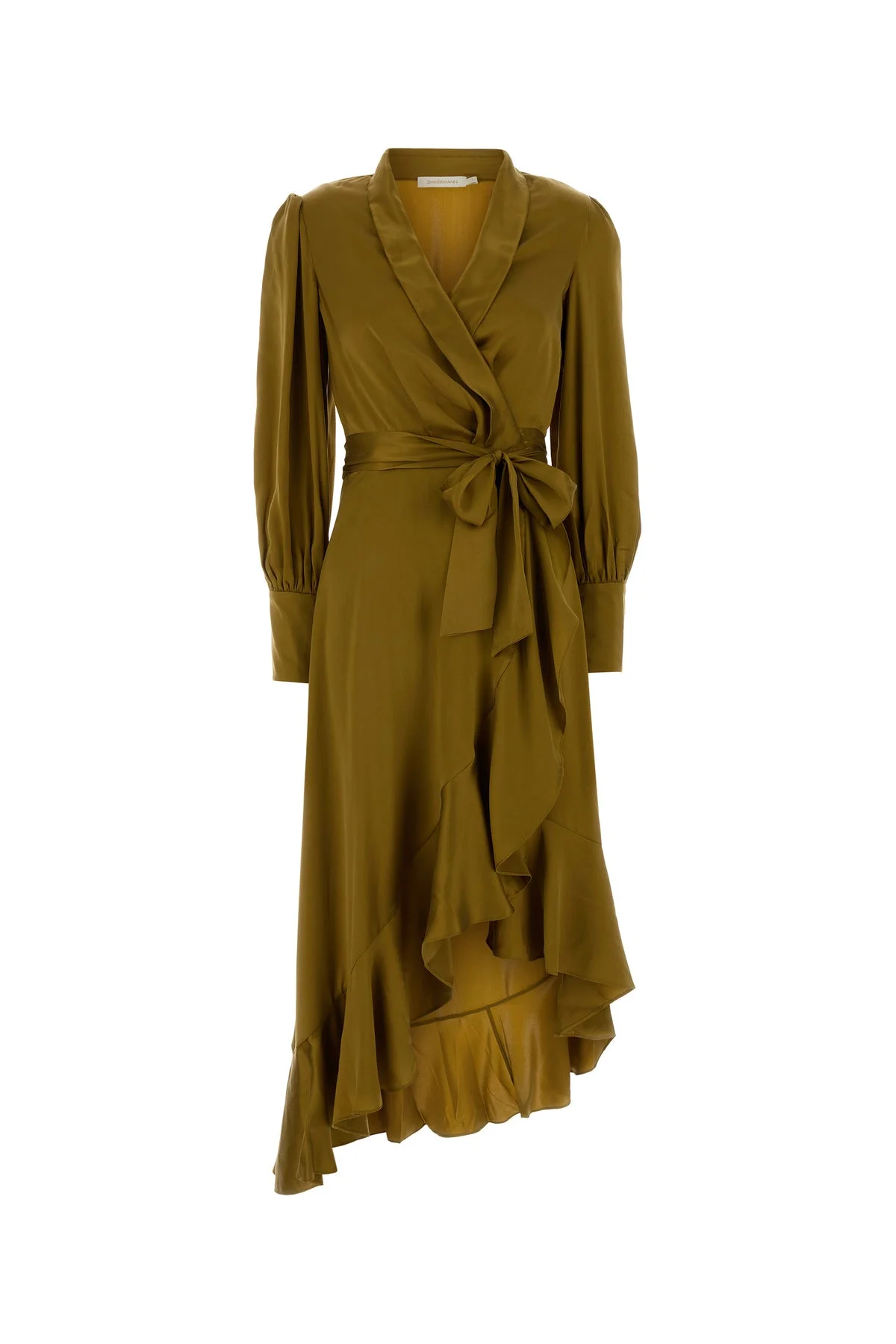 Kaki satin dress - 1