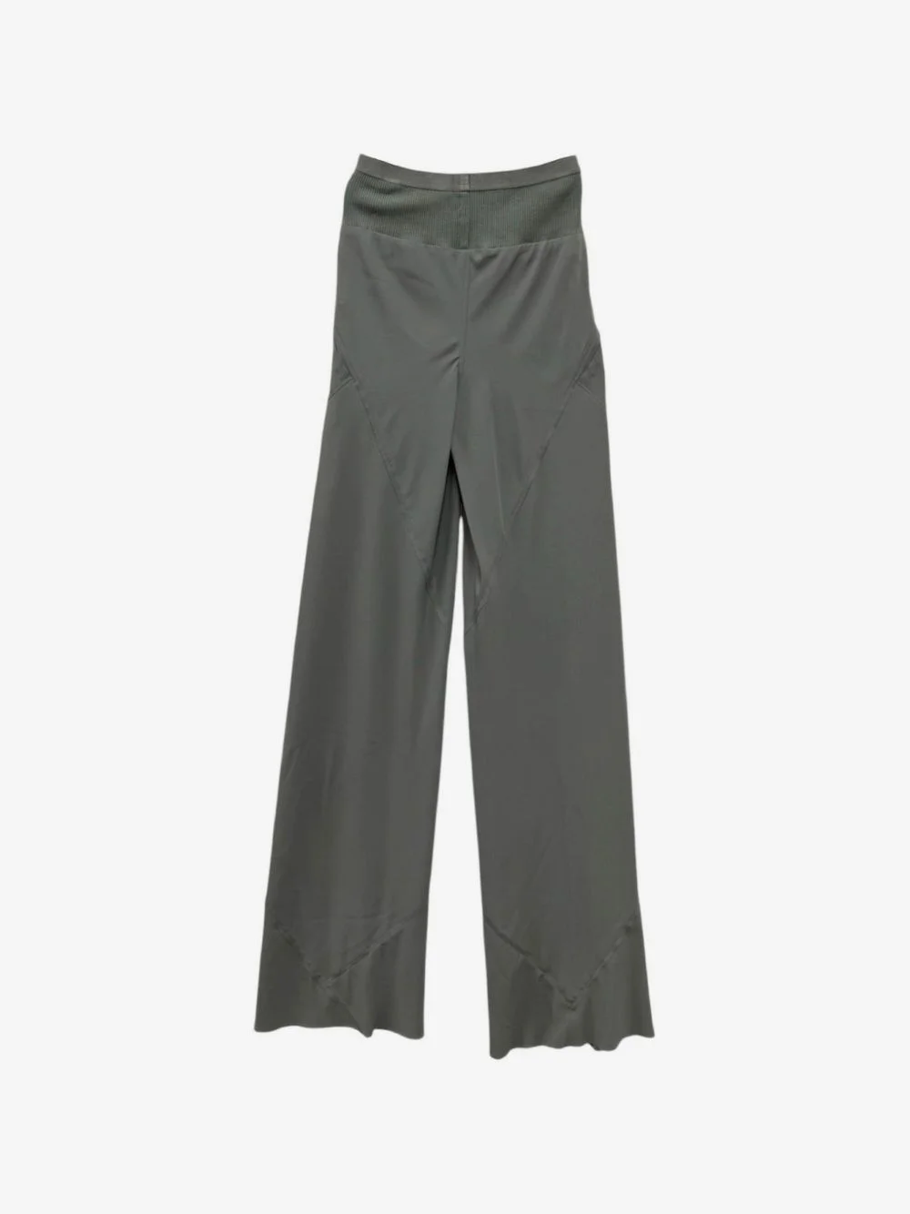 Bias panelled wide-leg trousers - 1