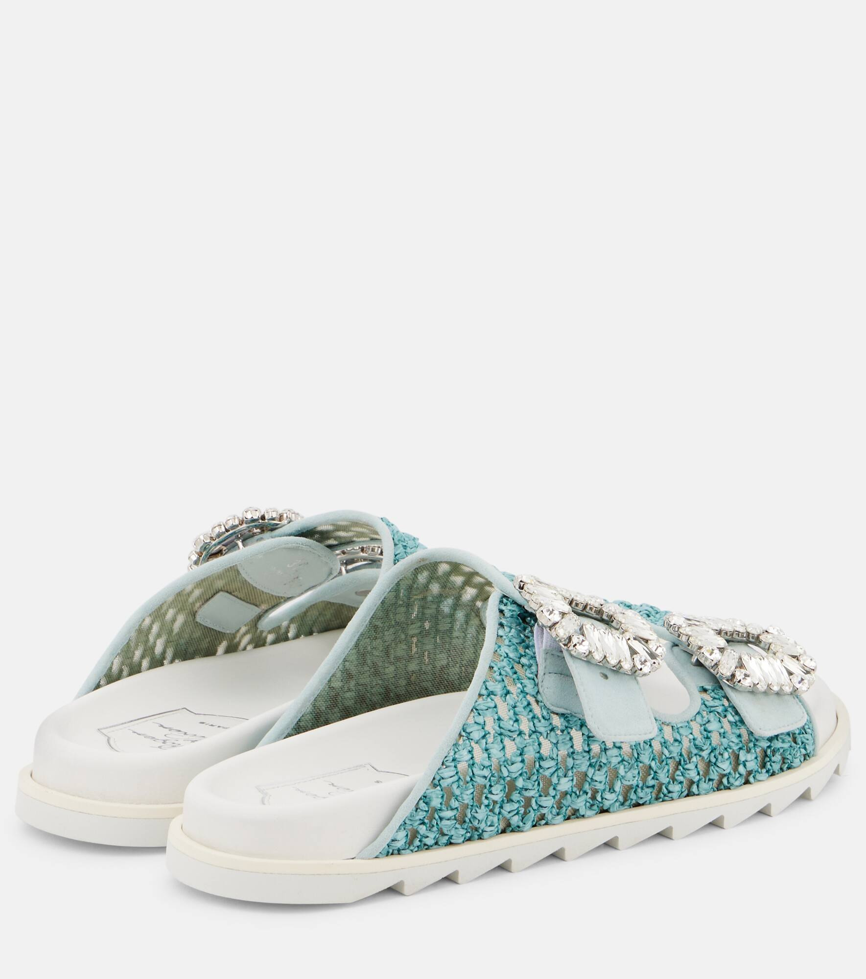 Slidy Viv' crystal-embellished sandals - 2