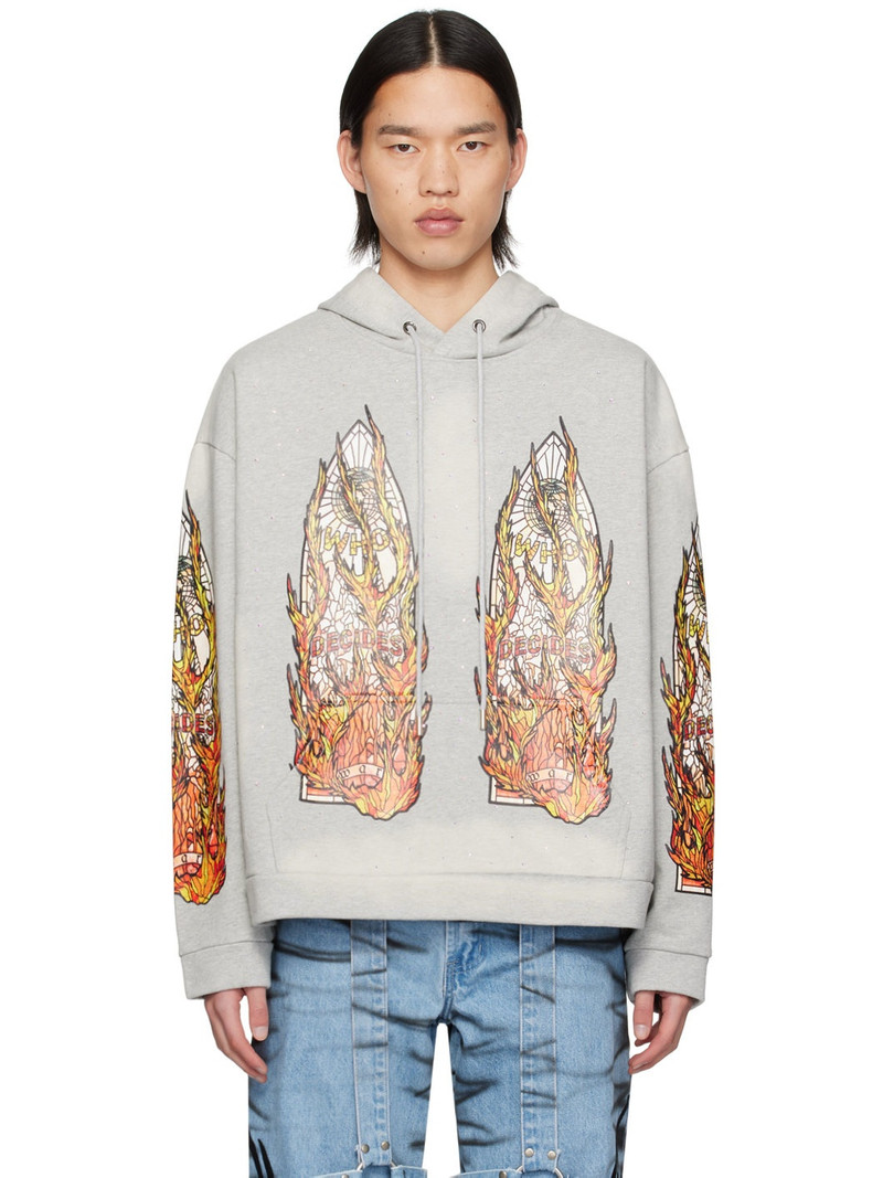 Gray Flame Glass Hoodie 1