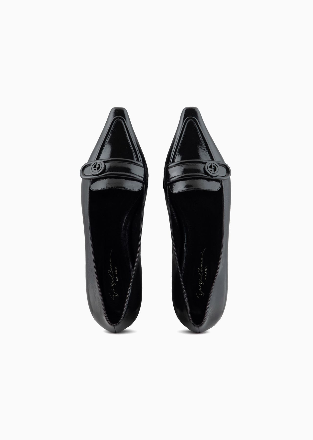 Pointed-toe patent-leather loafers - 3