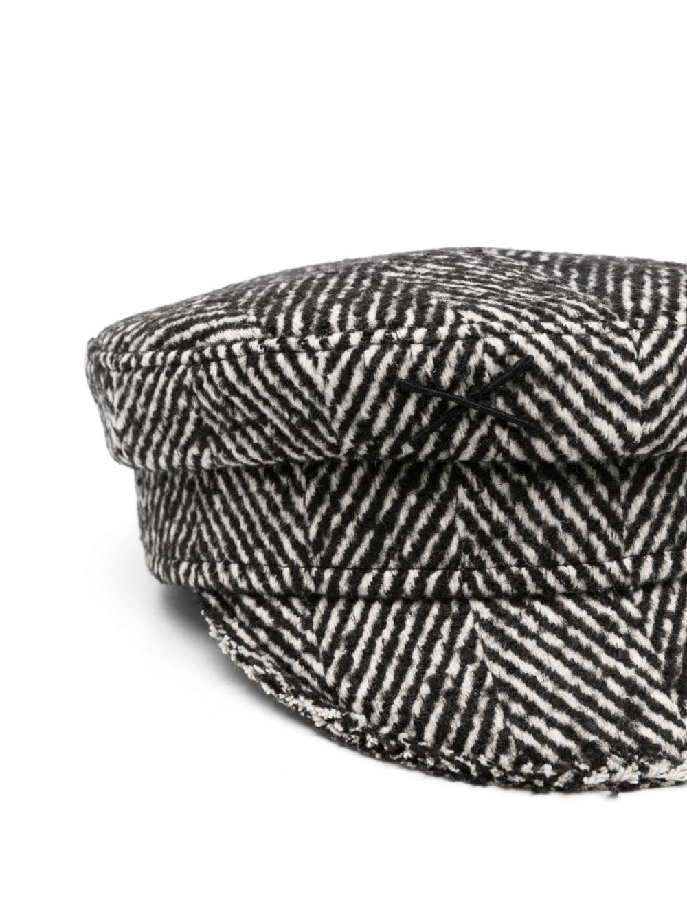 herringbone baker boy cap - 2