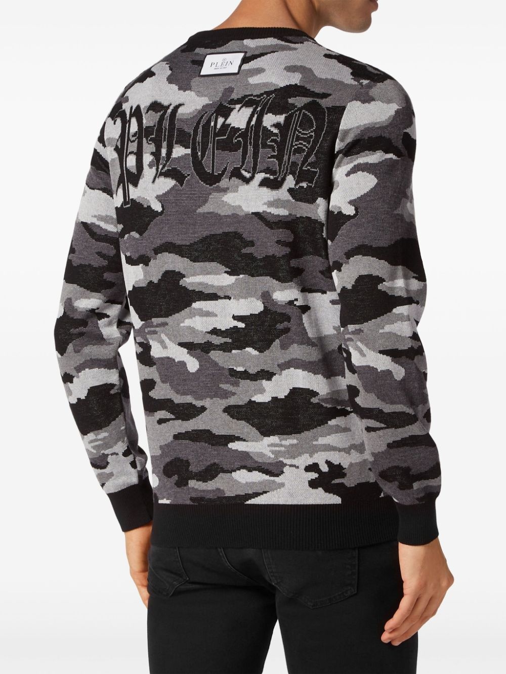camouflage-pattern merino jumper - 4