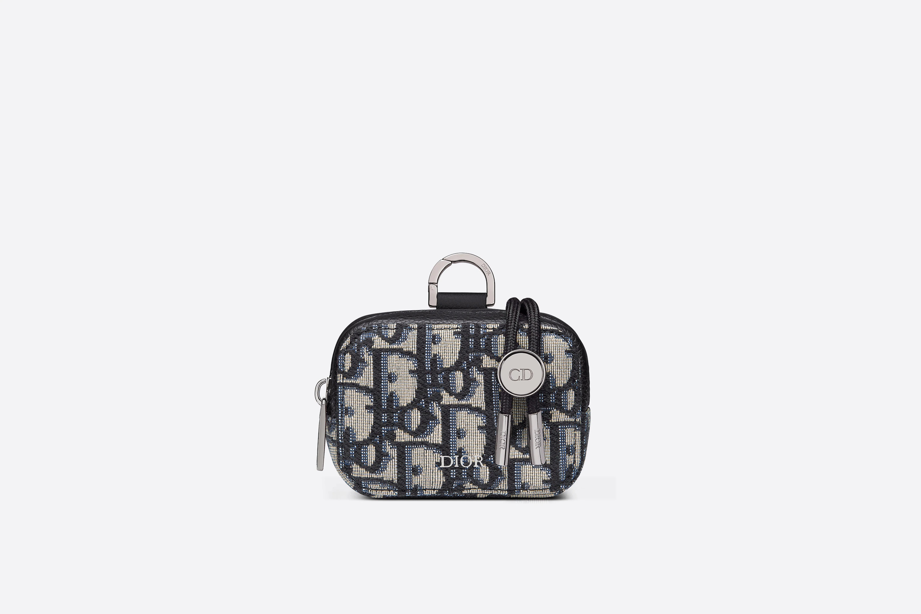 Nano Saddle Bag Beige and Black Dior Oblique Jacquard