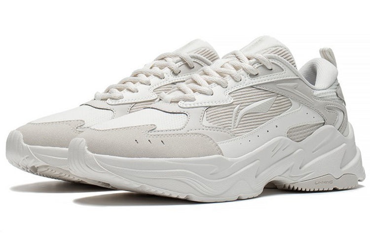(WMNS) Li-Ning Qixing 'Creamy White Grey' ARLS024-2 - 3