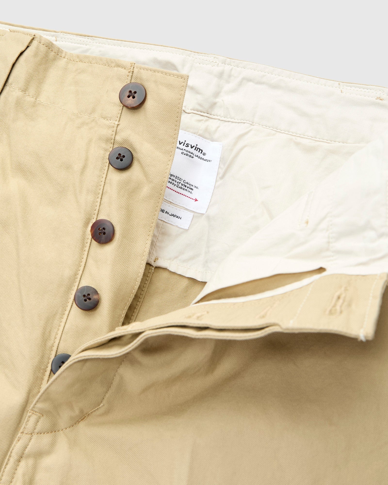 Wide Chino Pants in Beige - 7