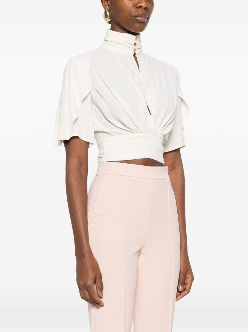 tie-waist short-sleeve blouse 3