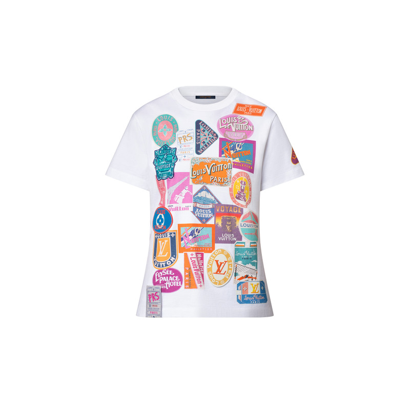 Travel Patch Print T-Shirt 1