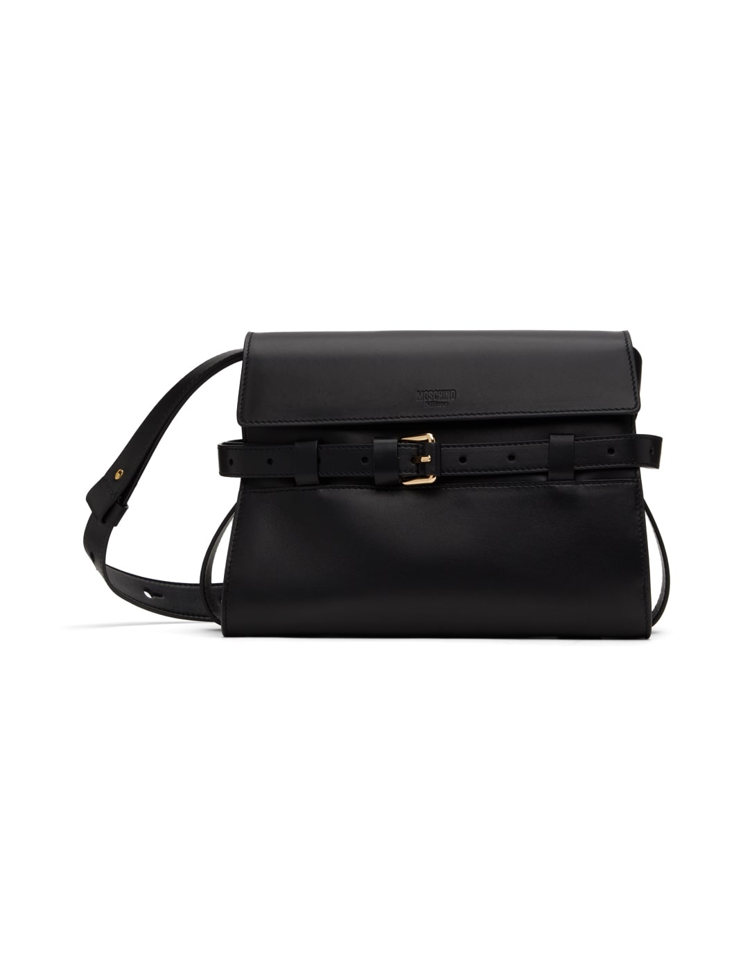 Black 'Moschino Tie Me' Medium Bag - 1