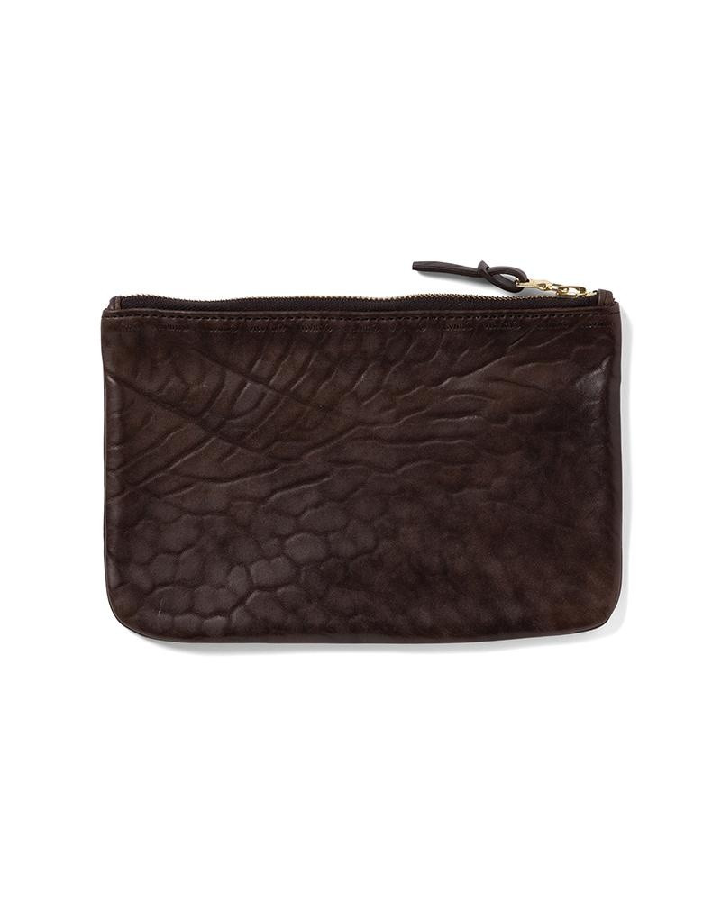 visvim LEATHER TRAVEL POUCH DK.BROWN outlook