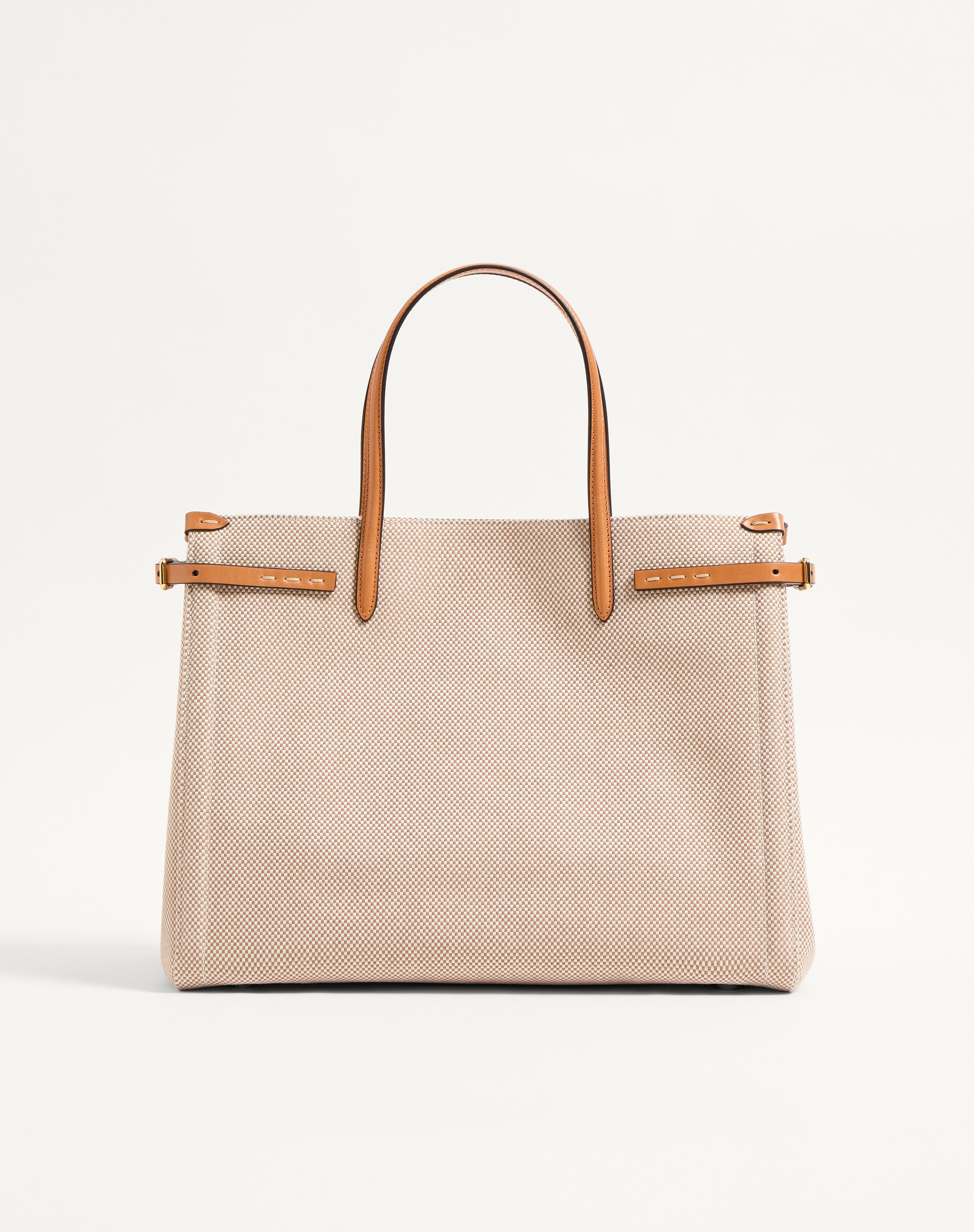 VALENTINO GARAVANI ANTIBES MEDIUM CANVAS SHOPPING BAG - 5