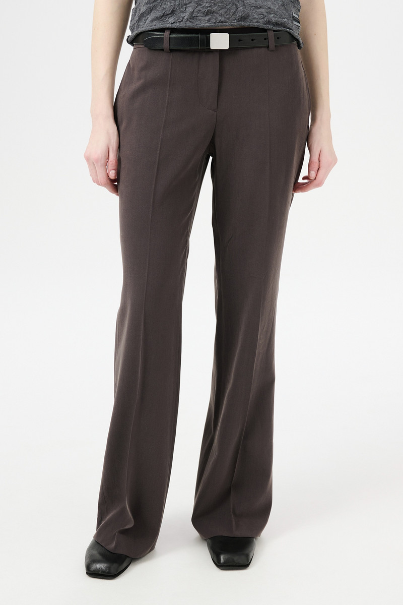 Hip Trouser Chocolate Plum Rustic Lyocell 3