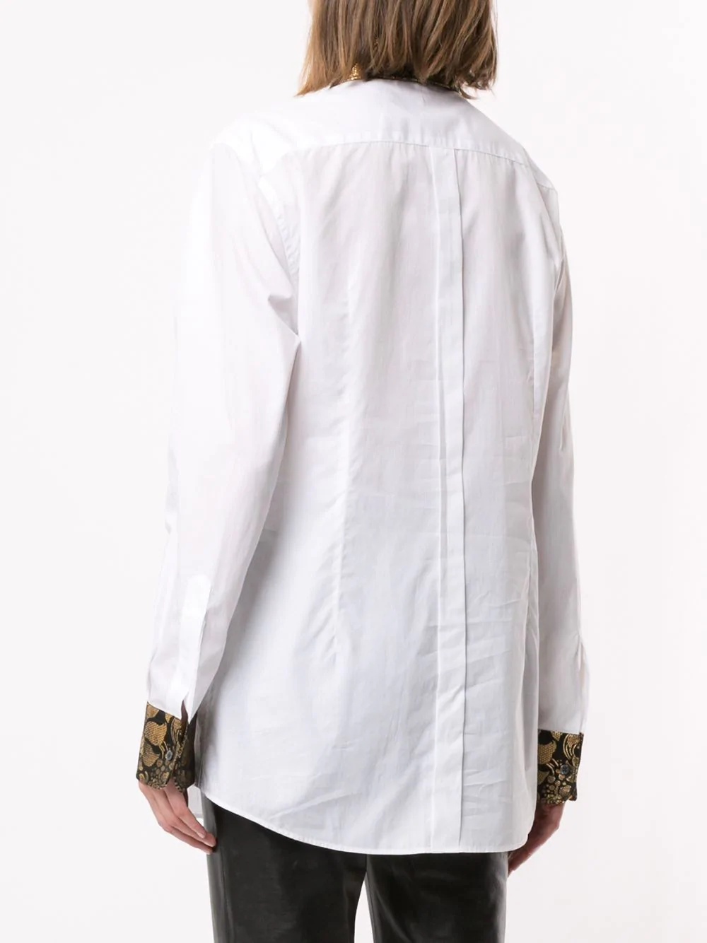 brocade tuxedo shirt - 4