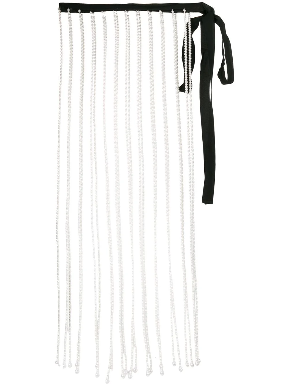 pearl fringe skirt - 1