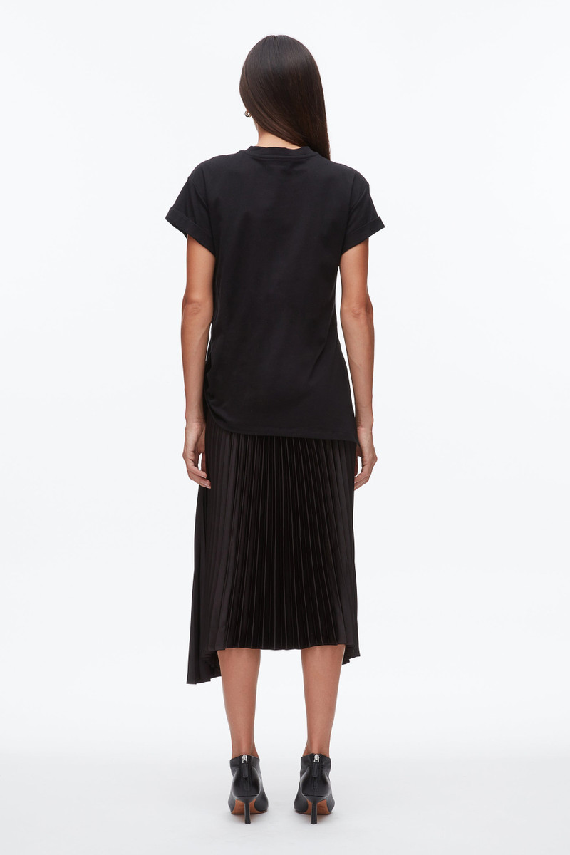 T-Shirt Combo Dress with Pleated Skirt 4