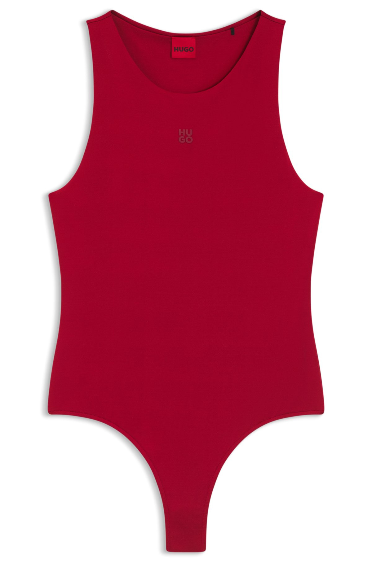 STRETCH-JERSEY BODYSUIT WITH STACKED LOGO - 1